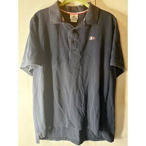 Lacoste Mens Size 7 XXL Navy Cotton Pique Polo Flag Croc 5191L